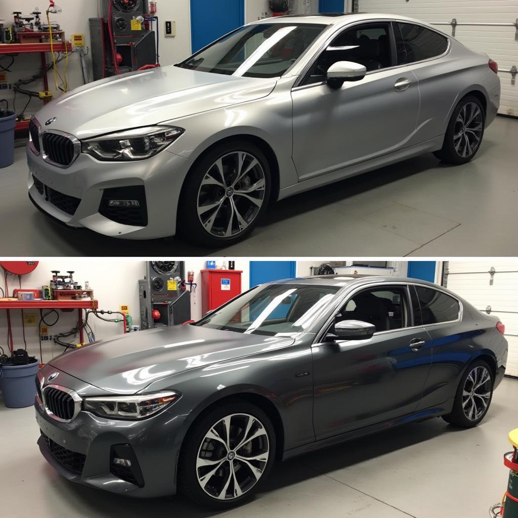 Restored Car After Body Repair in Rhyl