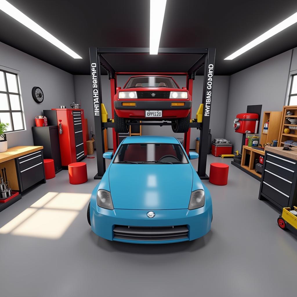 Custom Garage in Roblox Car Repair Simulator