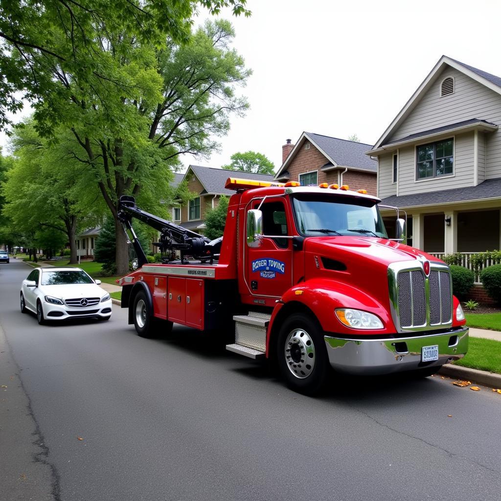 Rogers Towing truck in Zion IL