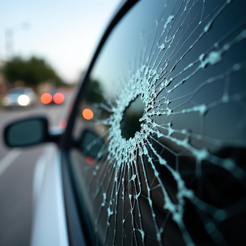 Car Window Damage in Round Rock