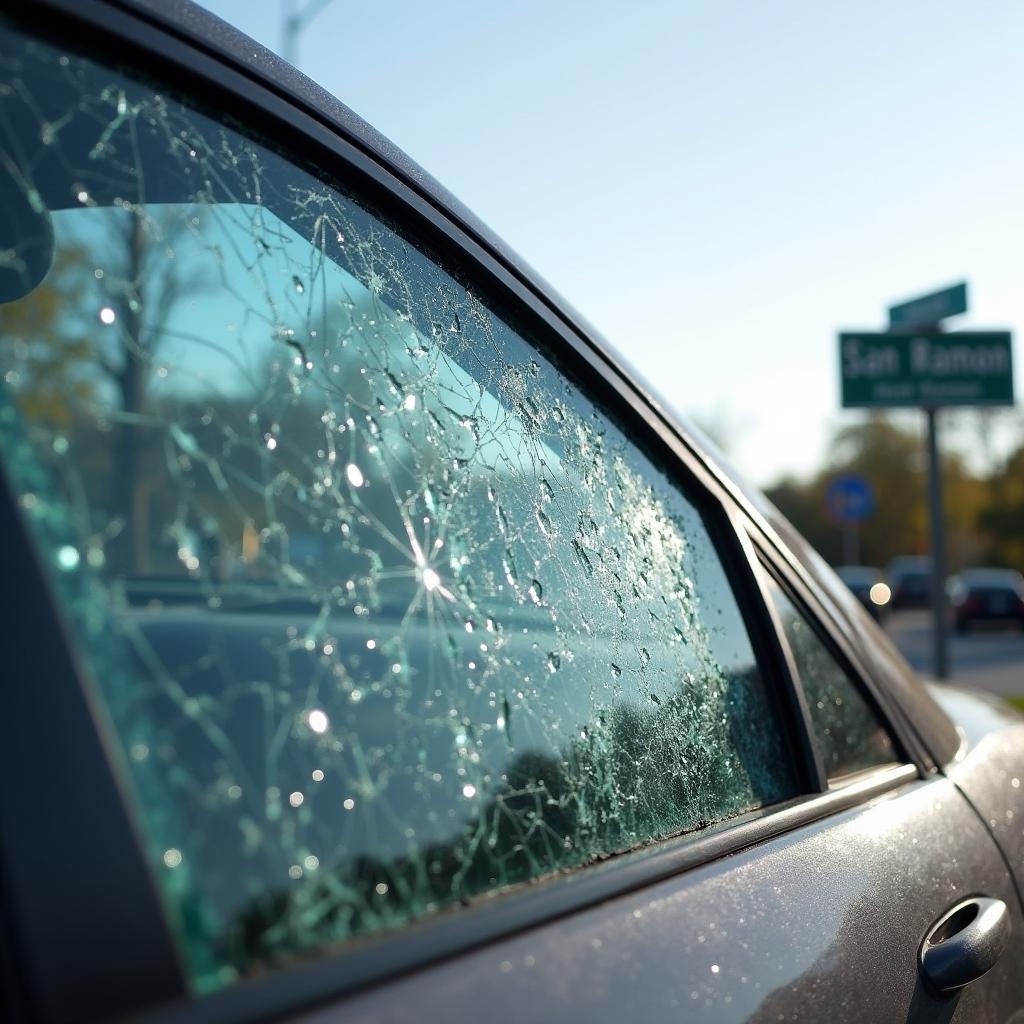 Car Window Damage in San Ramon