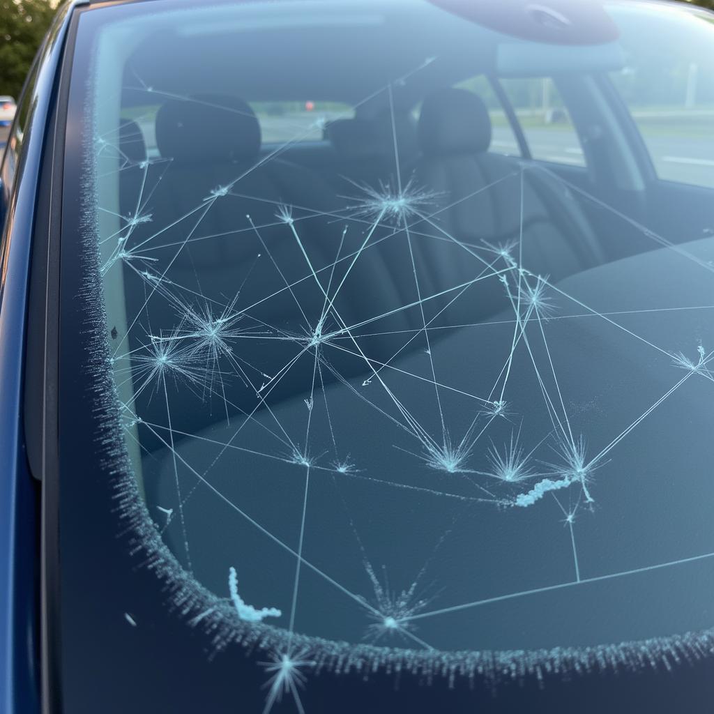 Scratched Car Window Glass