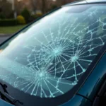 Shattered Car Window