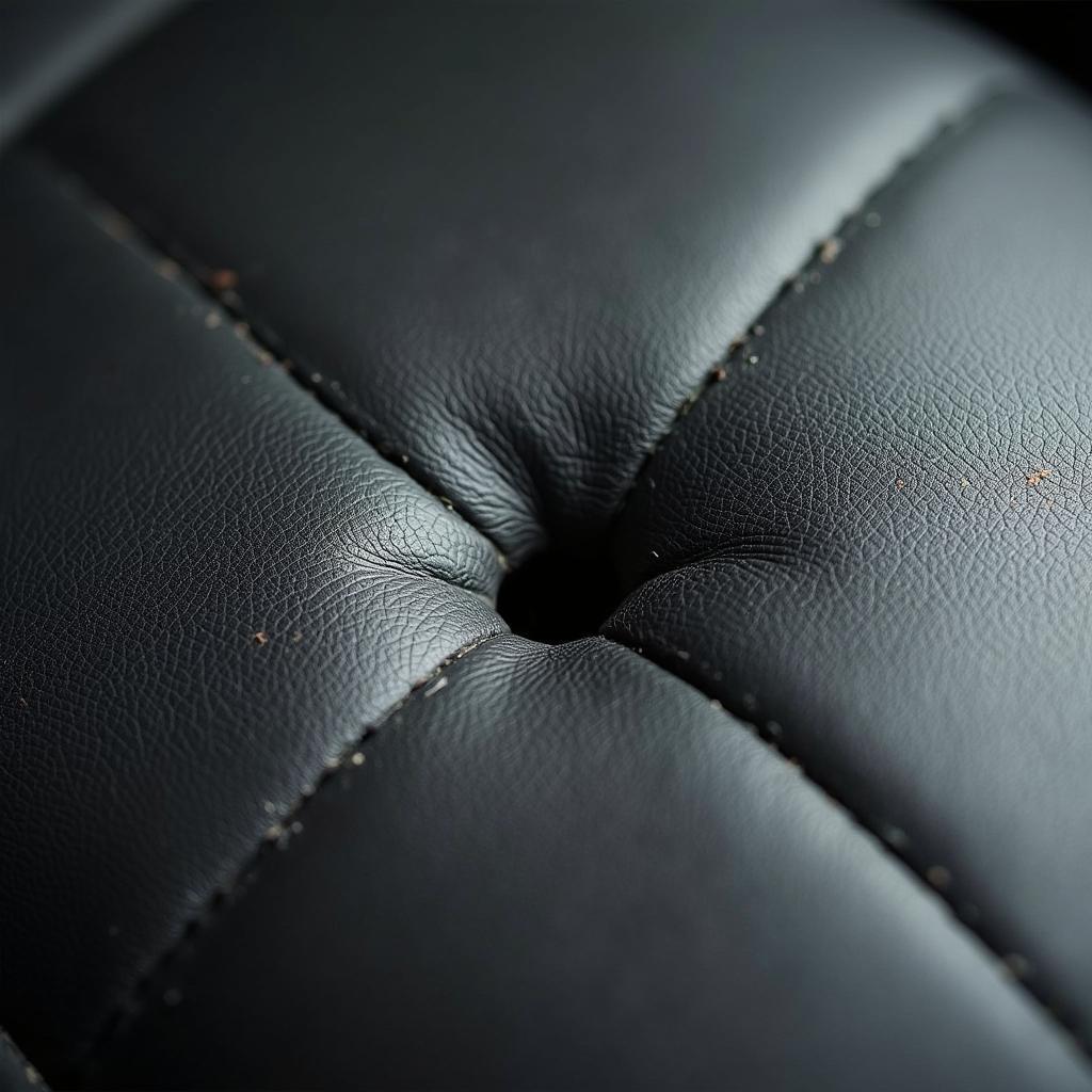 Leather Car Seat With Small Hole