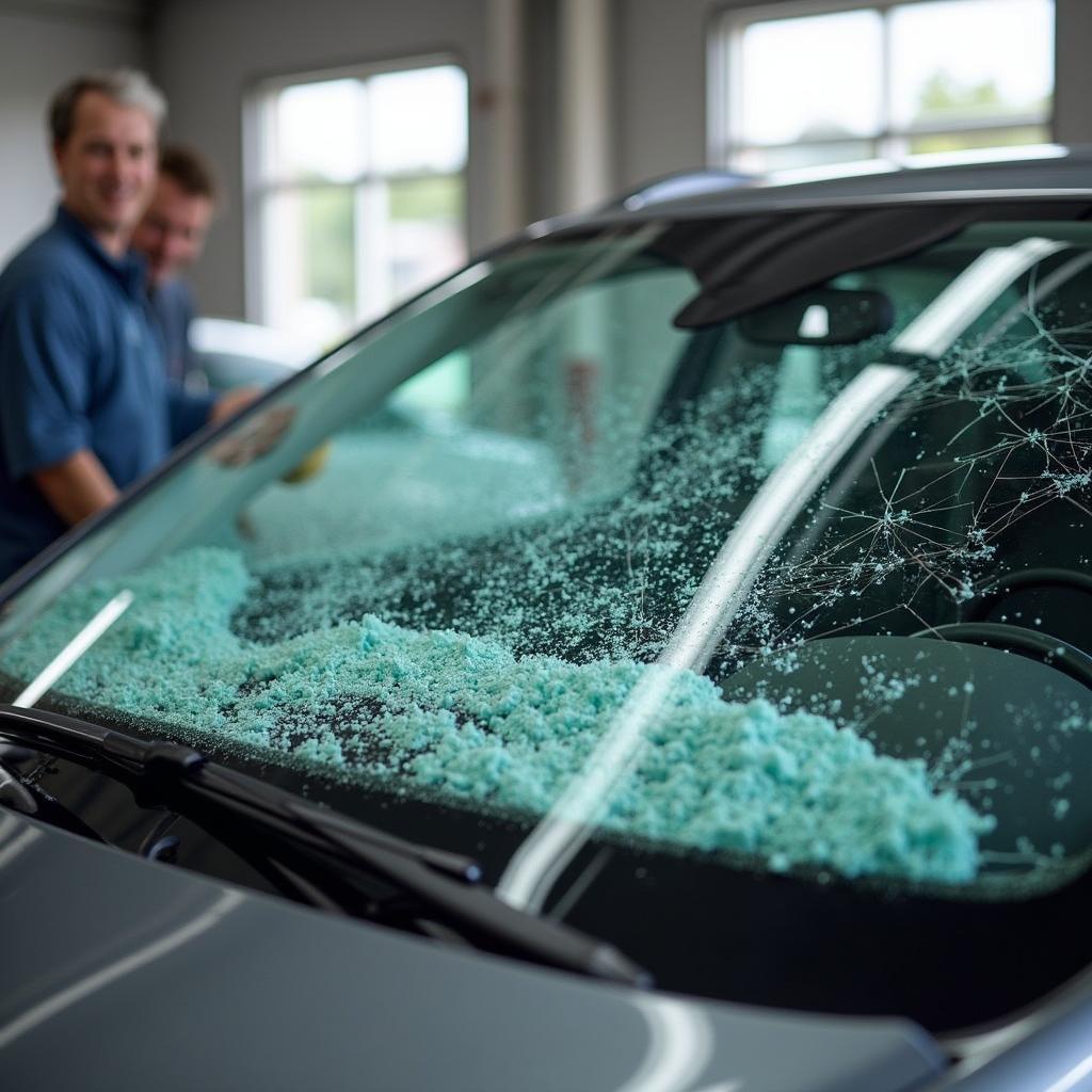 Car window replacement in a St. Joseph, MO, repair shop