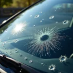 Types of Stone Chip Damage on Car Windshield