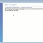 System Restore in Windows 7