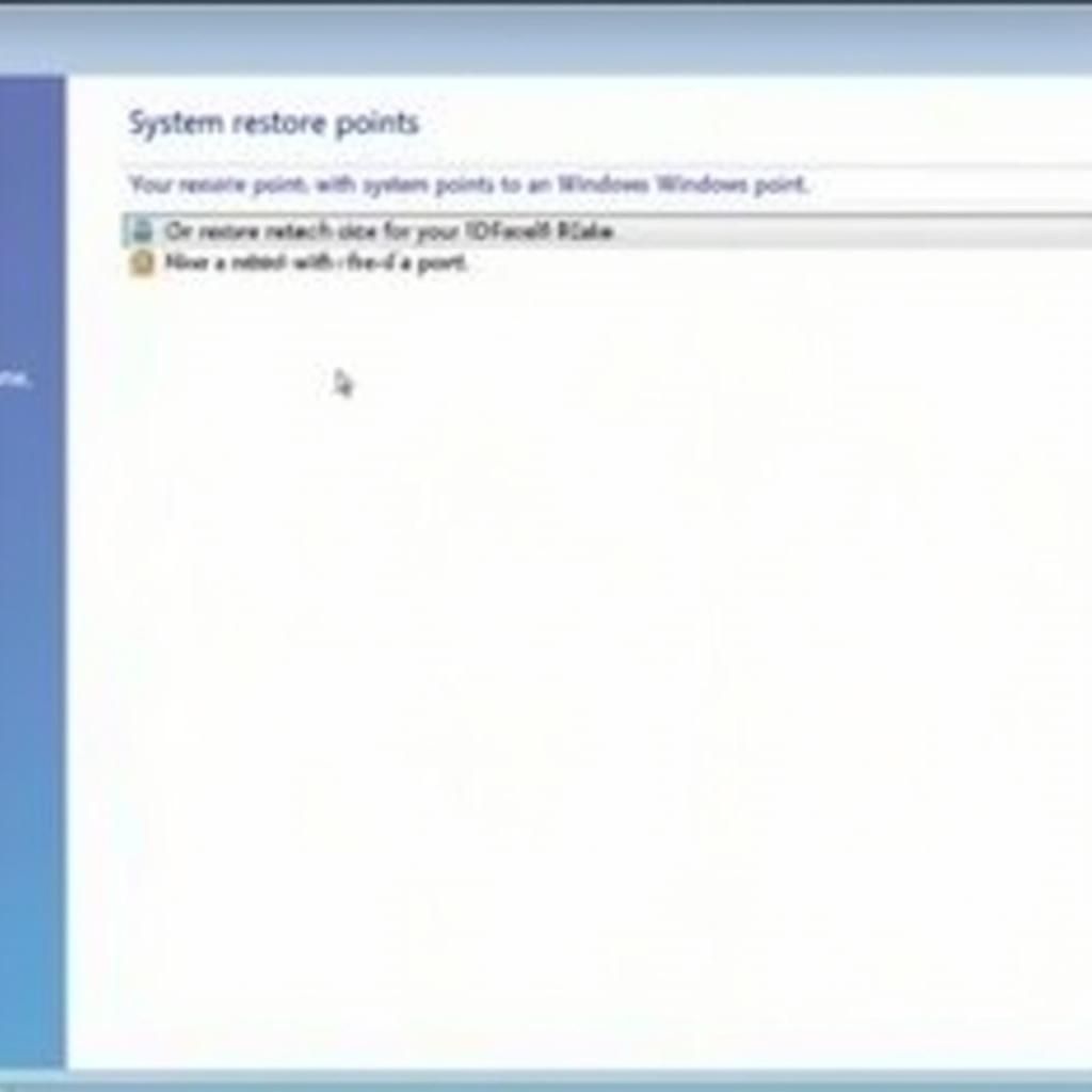 System Restore in Windows 7