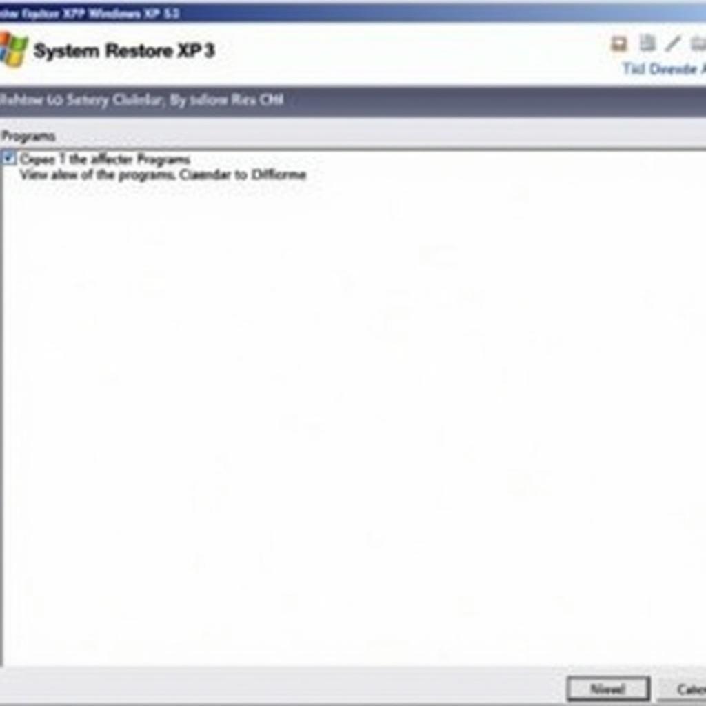 Using System Restore in Windows XP SP3