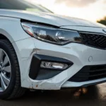 Car with Damaged Bumper in Texas