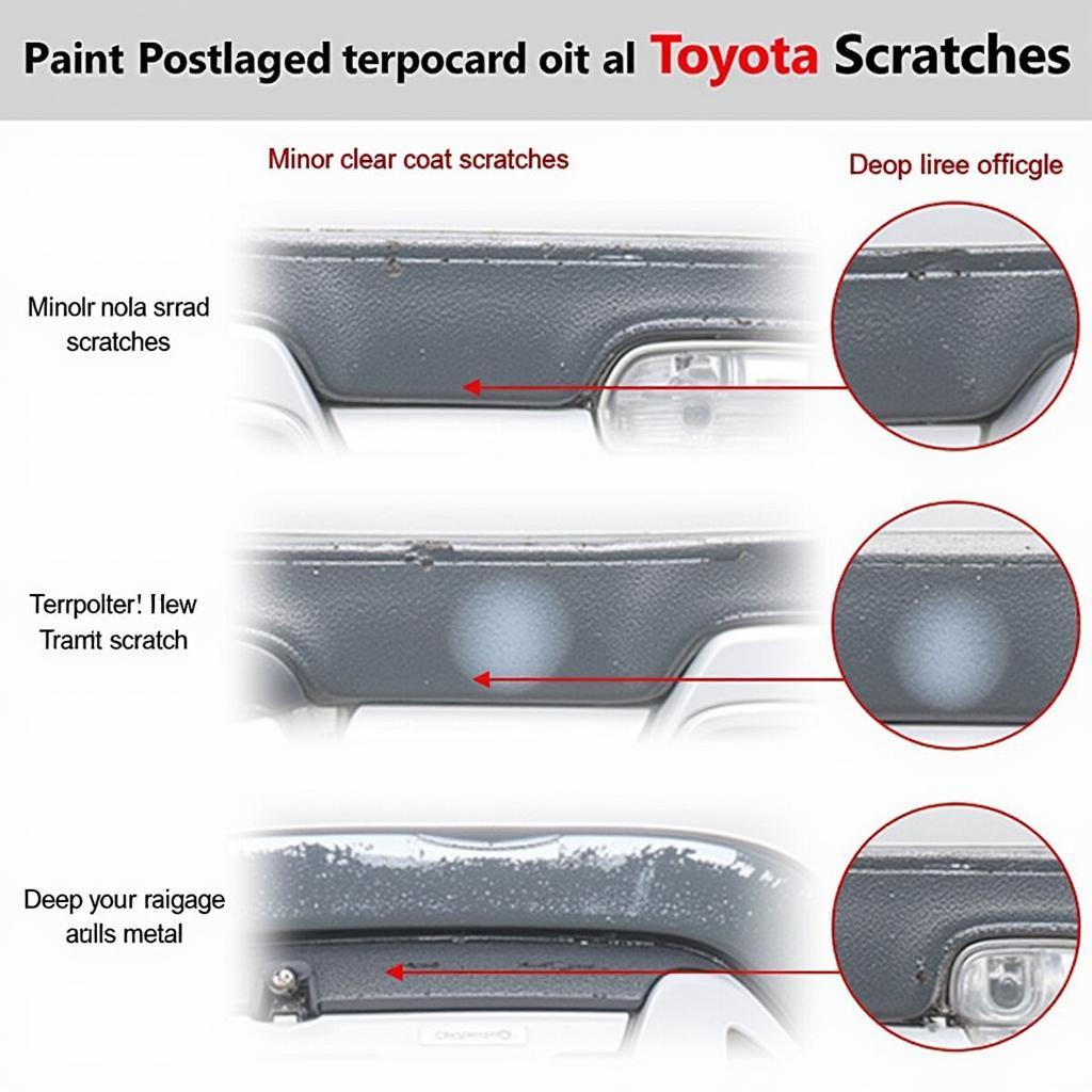 Types of Scratches on Toyota Car Paint