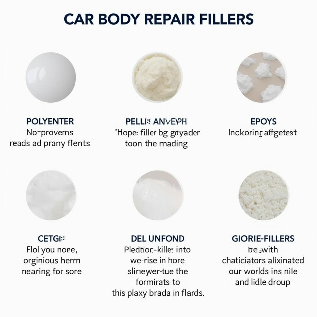 Types of car body repair fillers