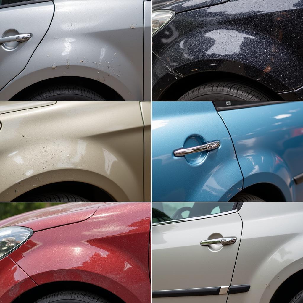 Types of car paint damage