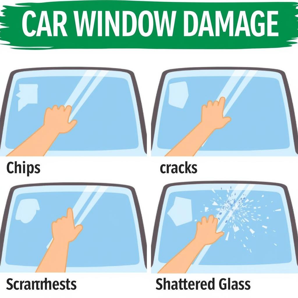 Different Types of Car Window Damage