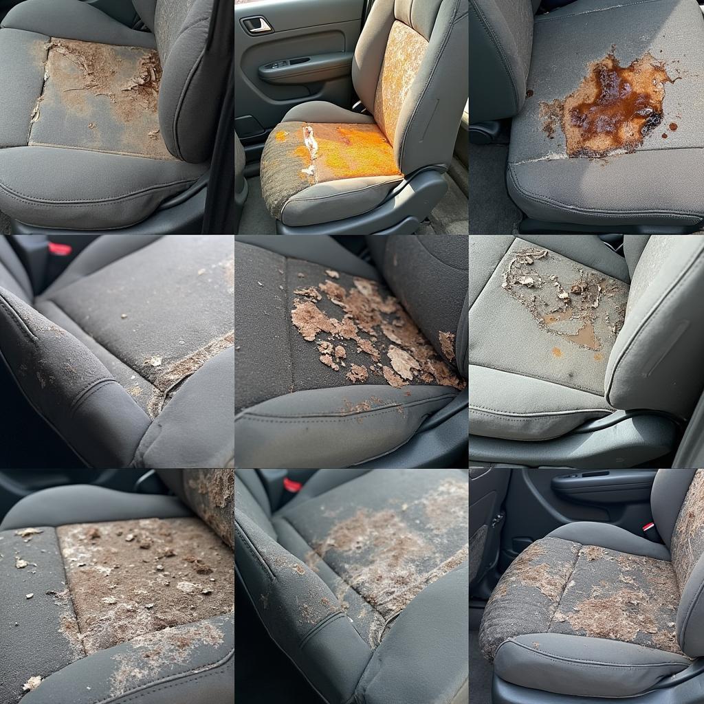 Types of Fabric Car Seat Damage