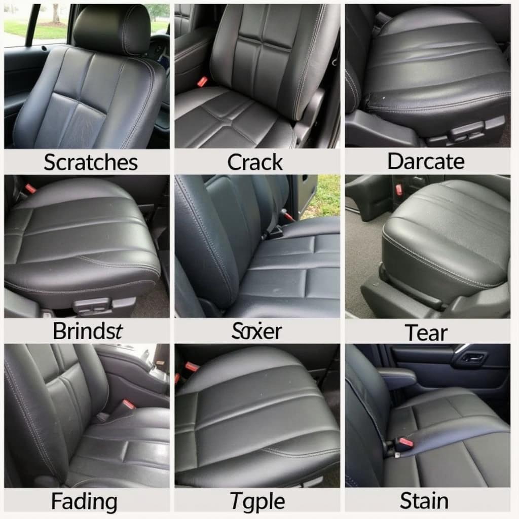 Types of Leather Car Seat Damage