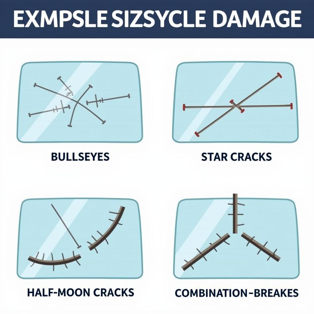 Types of windshield damage common in Bedford