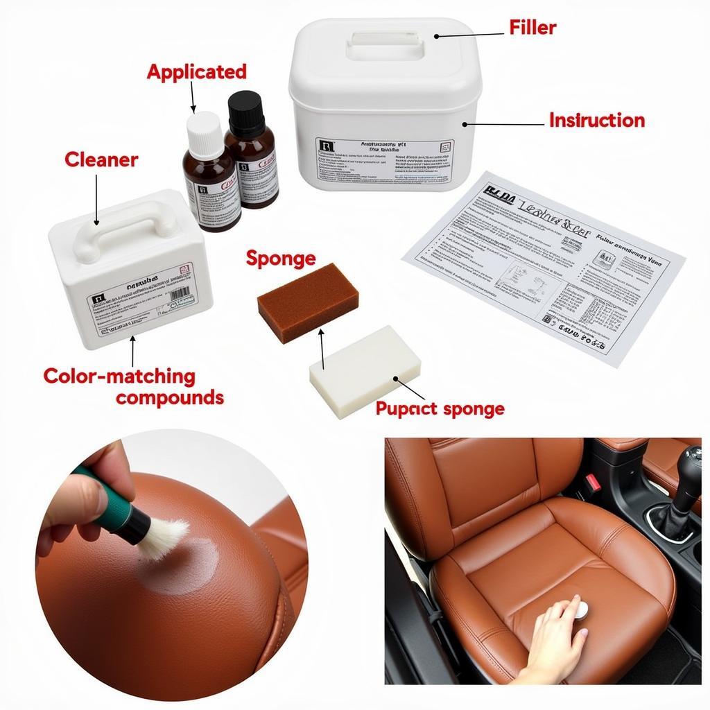 Using a Leather Repair Kit for Car Seats