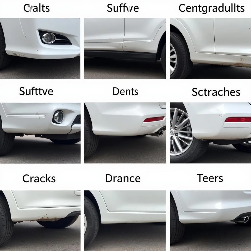 Car Bumper Damage Types