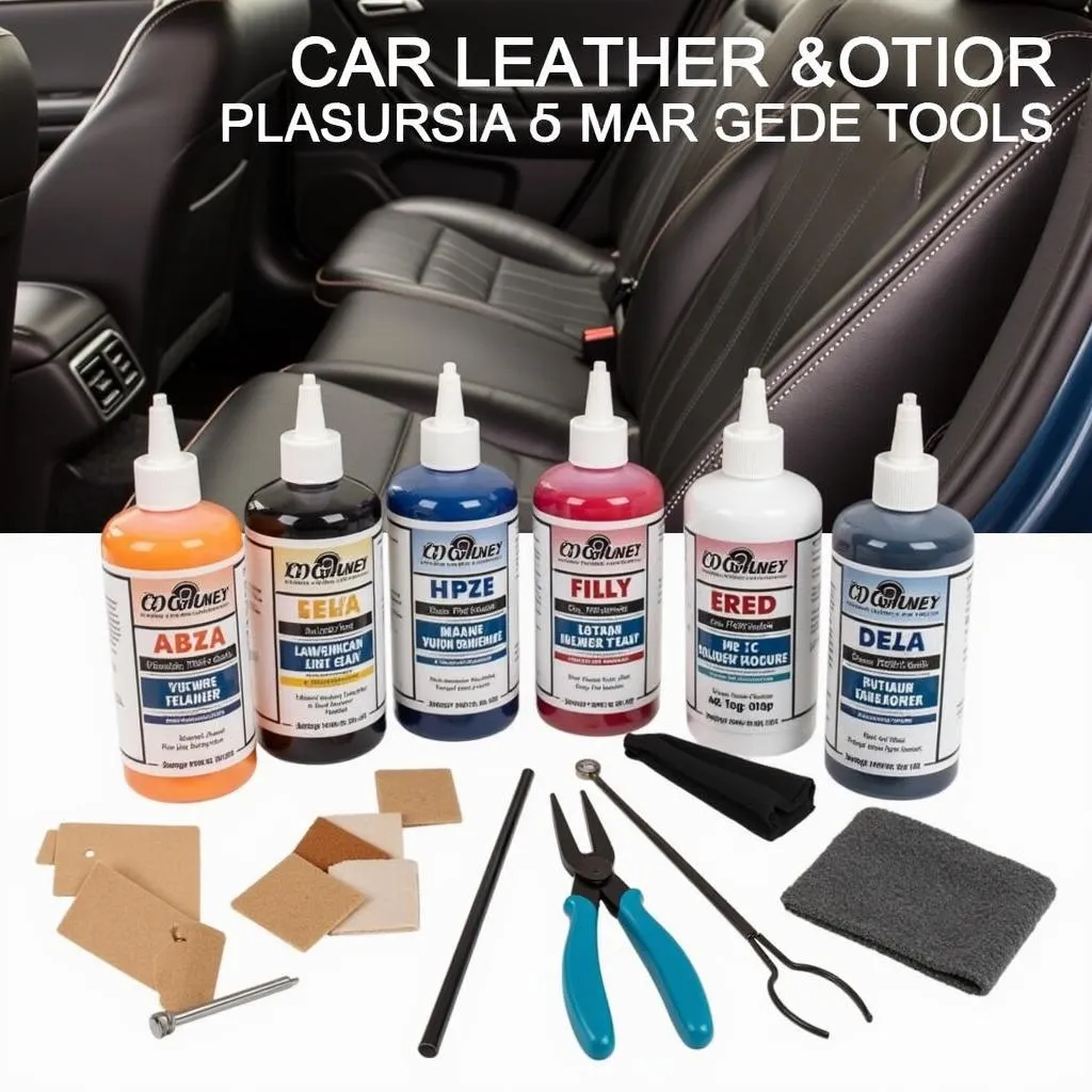 Professional Car Leather Seat Repair Tools and Materials