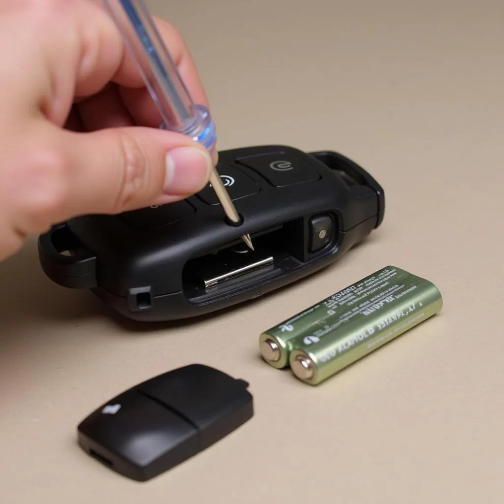 Replacing a Vauxhall Car Key Fob Battery