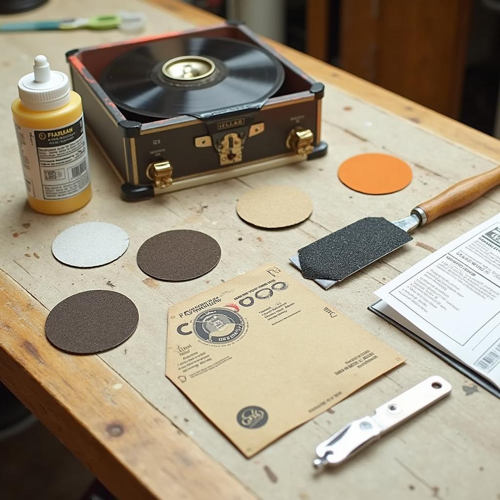 Contents of a Vinyl Repair Kit