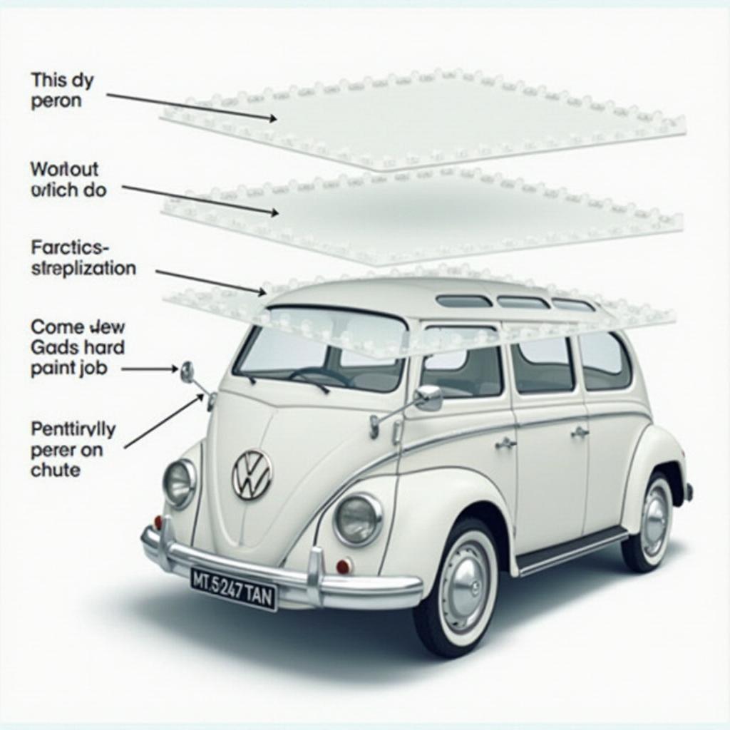 VW Candy White Paint Layers Diagram