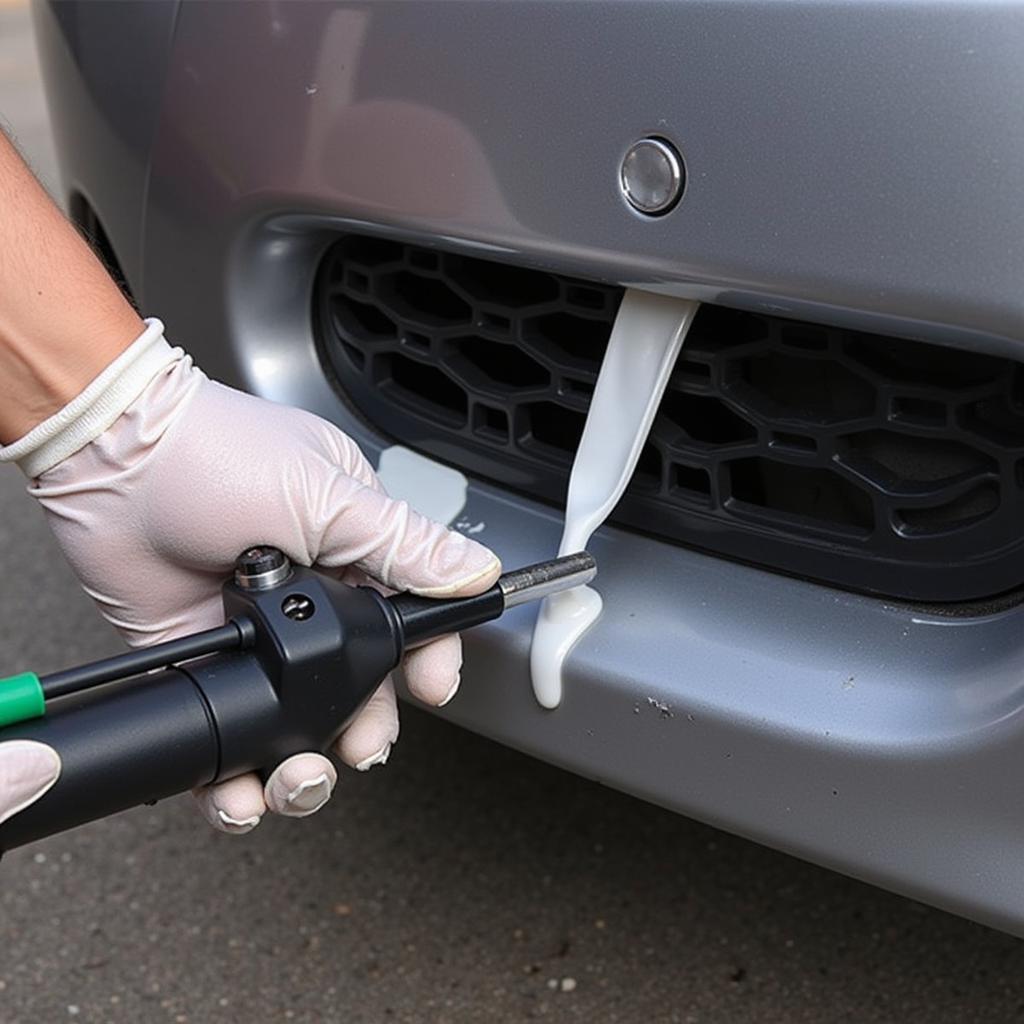 Welding a Plastic Bumper with a Repair Kit