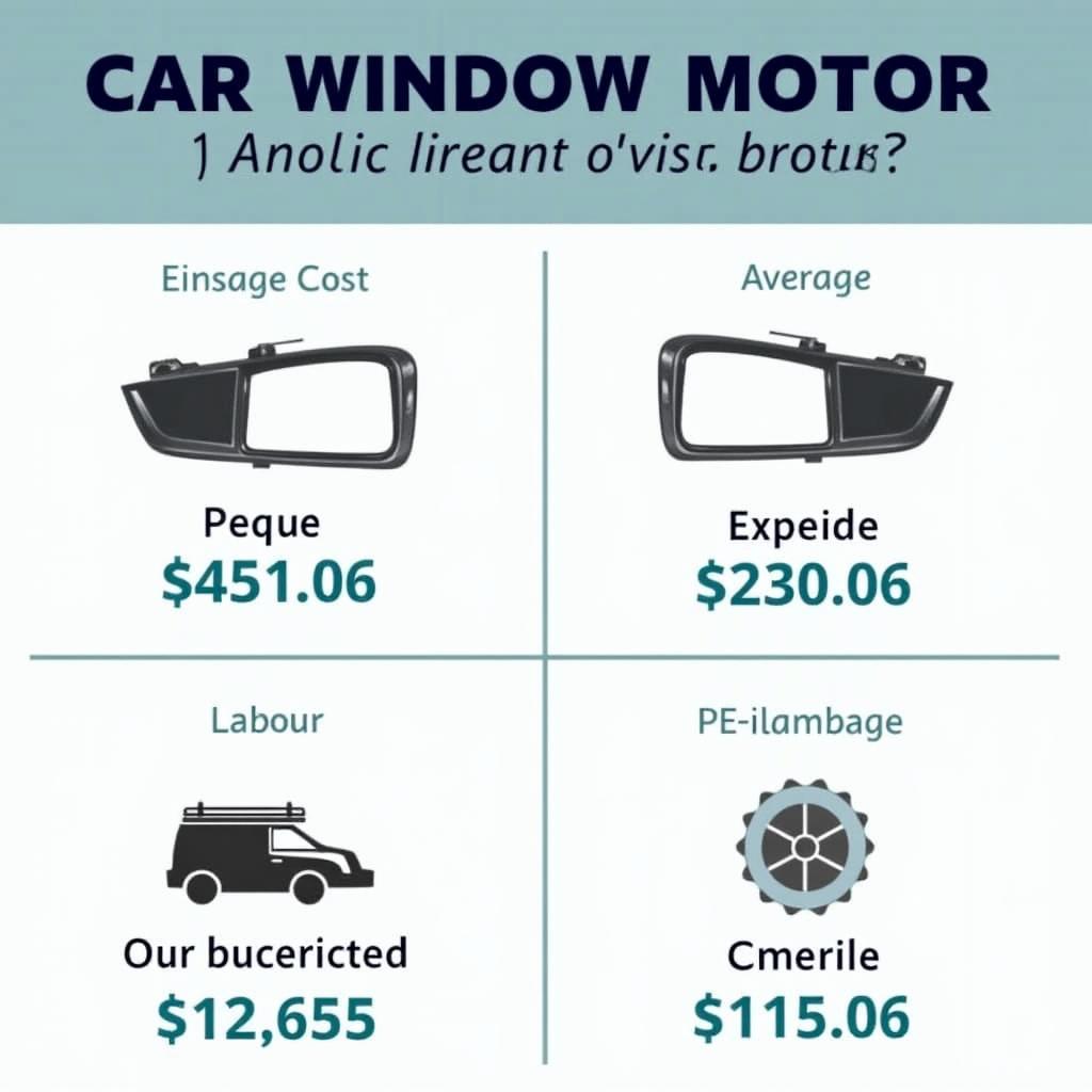 Car window motor replacement cost breakdown in UK