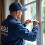 Window repair technician working in Glasgow