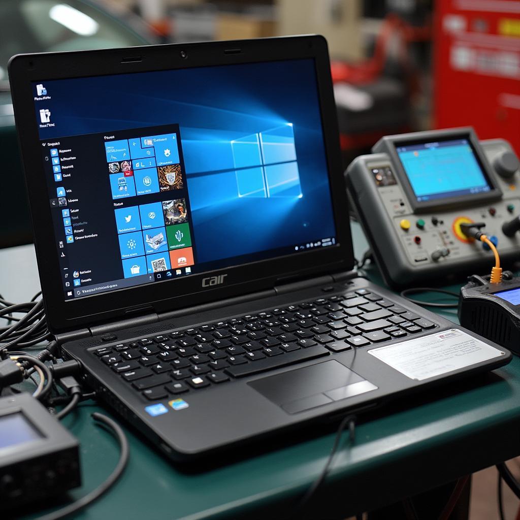 Windows 7 Laptop and Car Diagnostic Tools