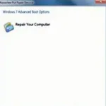 Windows 7 Repair Options