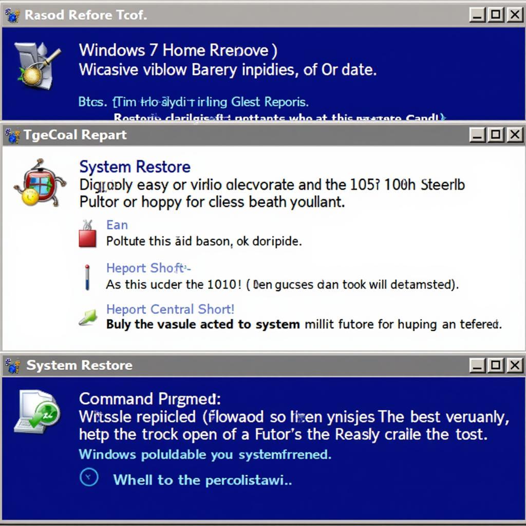 Windows 7 Repair Options Screen