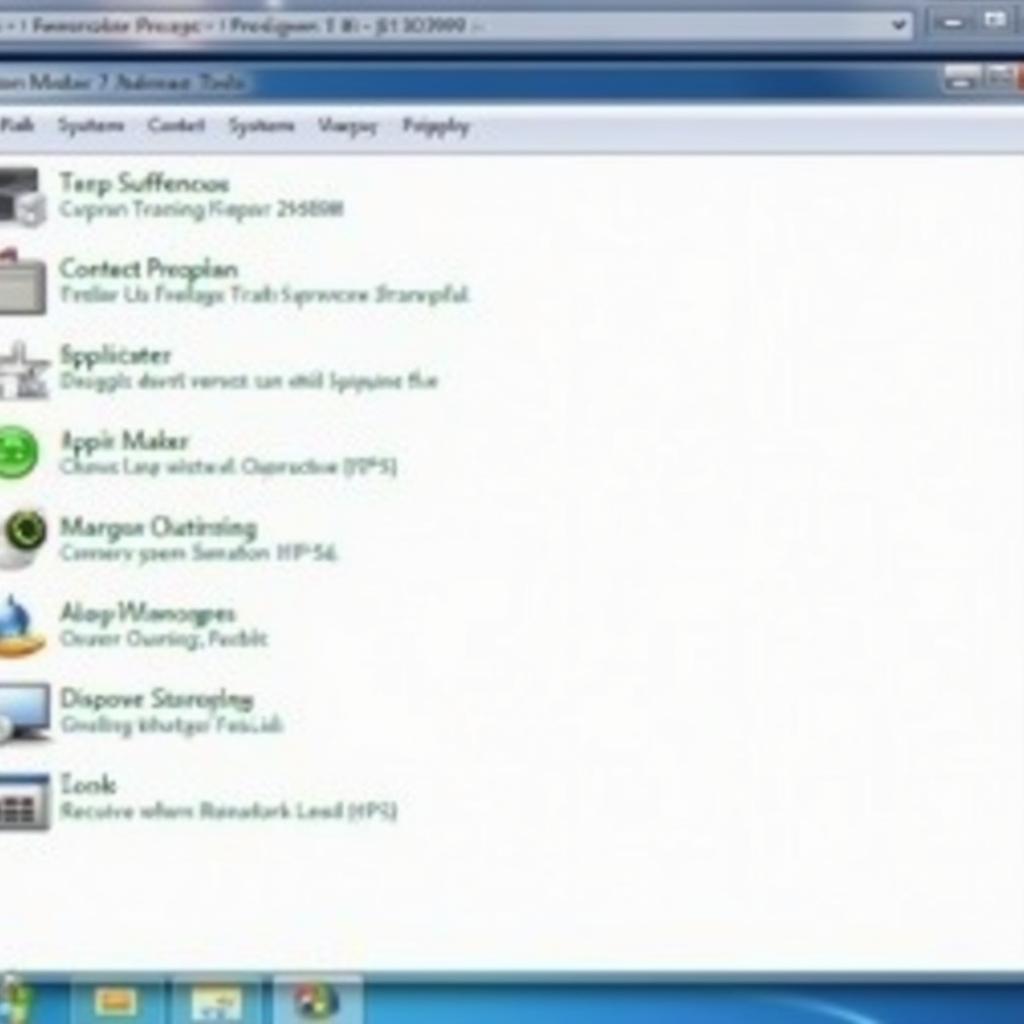 Windows 7 repair tools screen