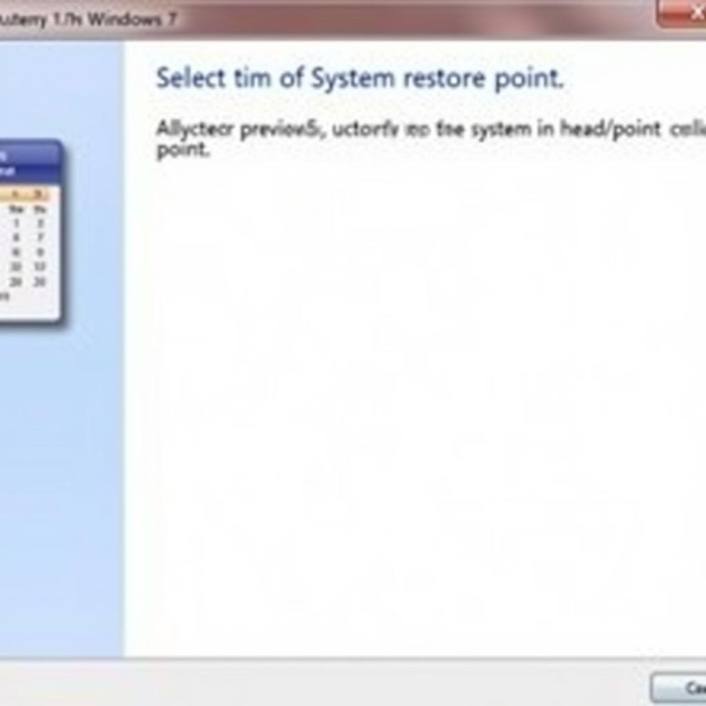 Using System Restore in Windows 7