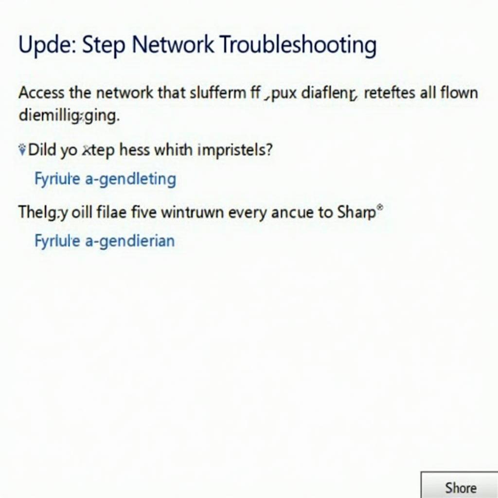 Accessing network troubleshooting in Windows 8