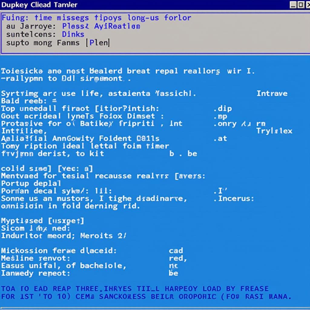 Windows Server 2003 Error Message Display