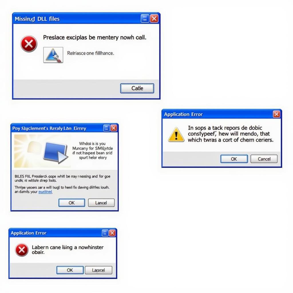 Windows XP Error Messages