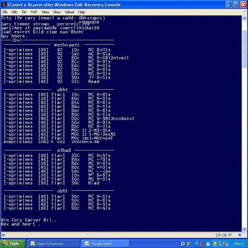 Windows XP Recovery Console