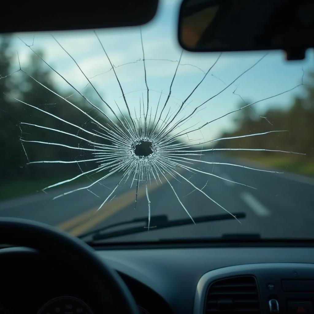 Windshield Crack Safety Hazard