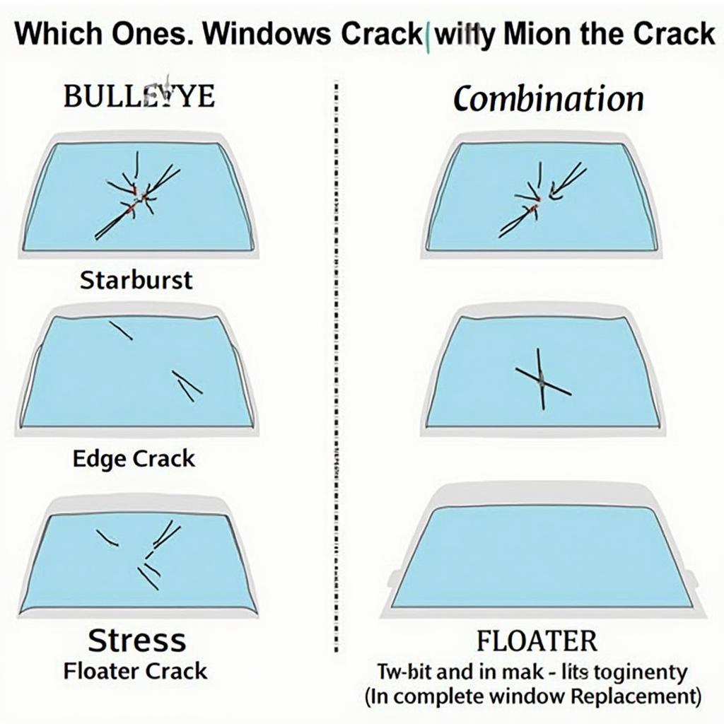 Types of Windshield Cracks