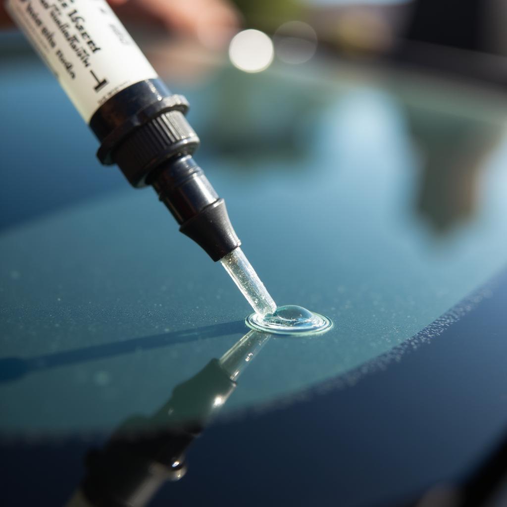 Windshield Repair Resin Injection