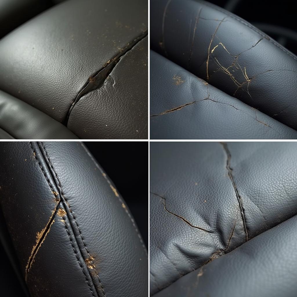 Examples of Worn Leather Car Seats