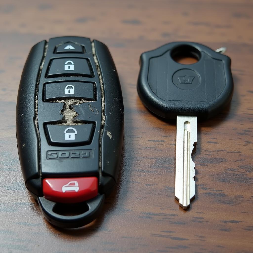 Worn Out Car Key