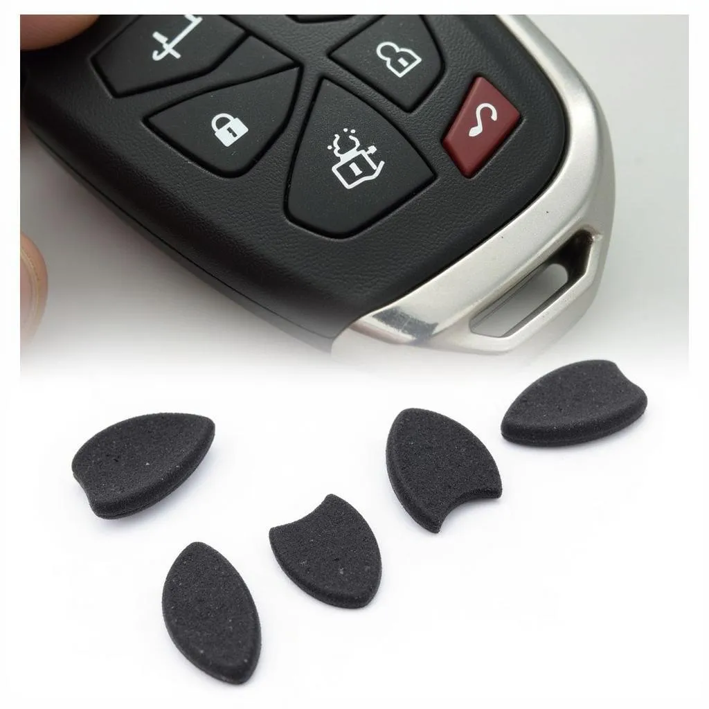 Worn Out Car Key Buttons