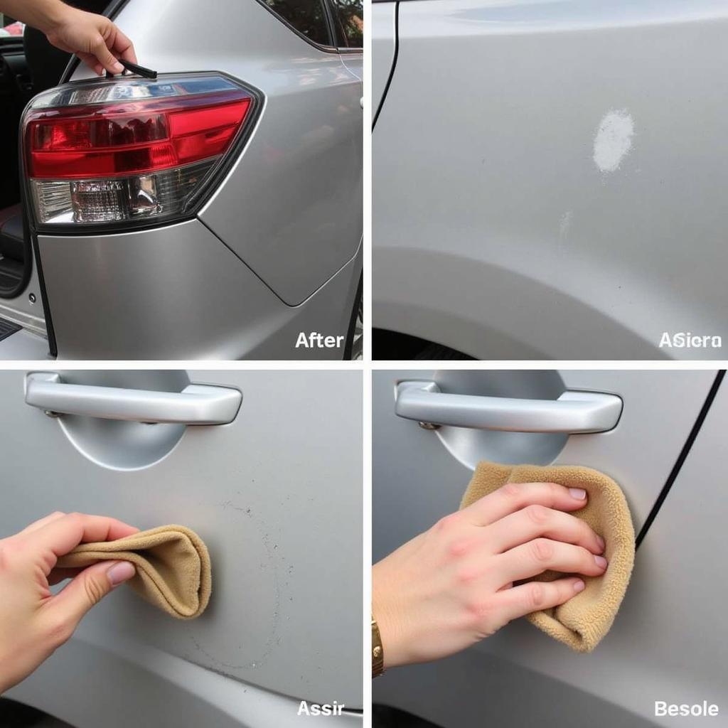 Applying Rubbing Compound to a 2008 Lexus RX350