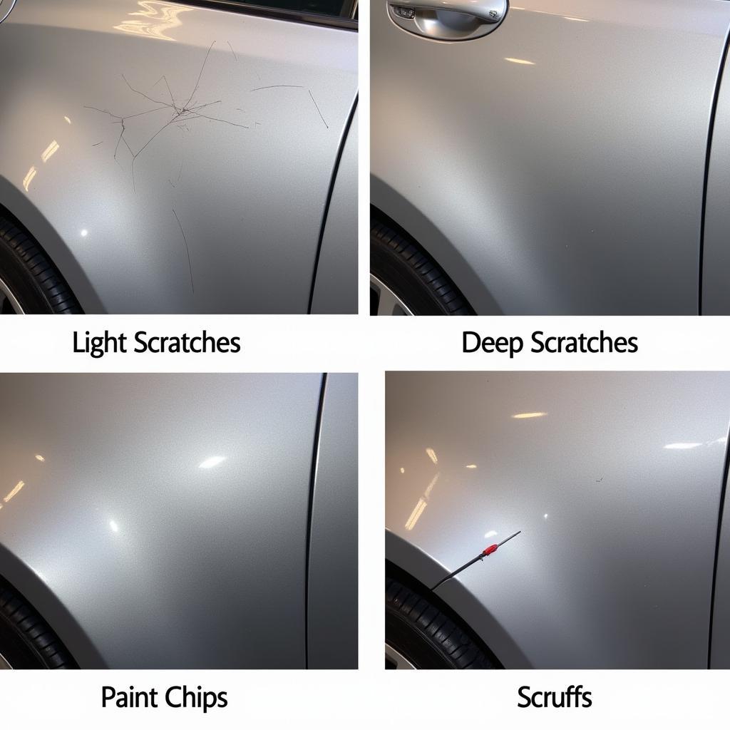 Types of Car Paint Damage on a Car