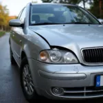 Damaged Car Requiring Body Repairs