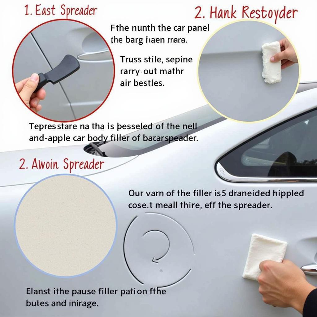 Applying Car Body Filler with a Spreader