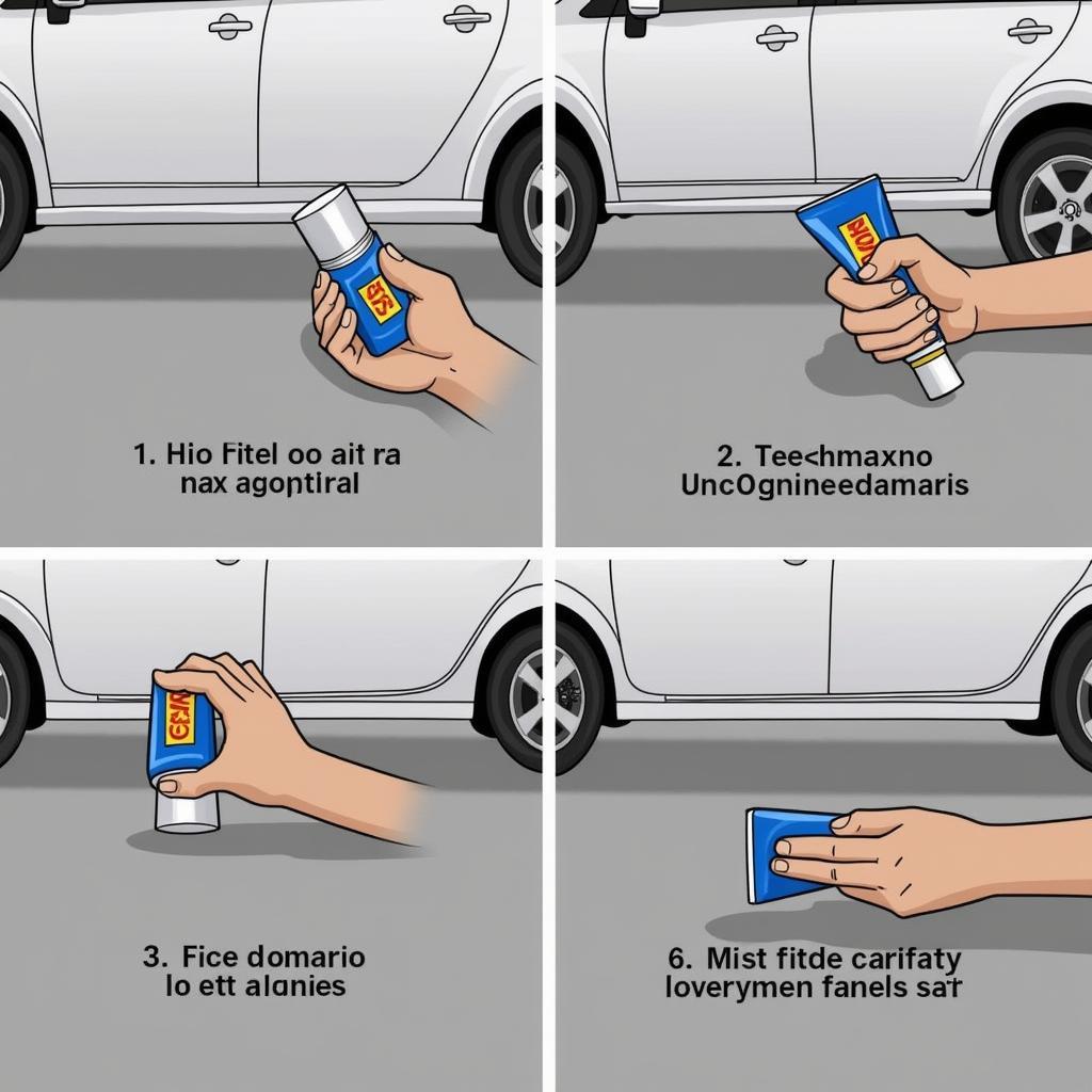 Applying Car Body Repair Glue Correctly